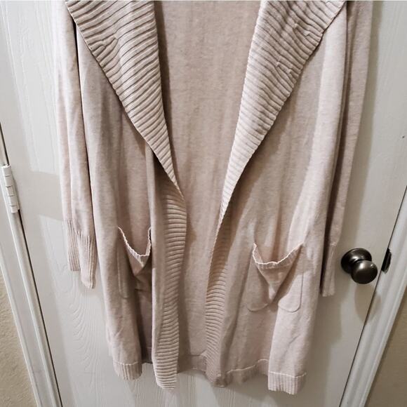 ISAAC Mizrah long shawl collar‎ cardigan coatigan 1X - Picture 3 of 5